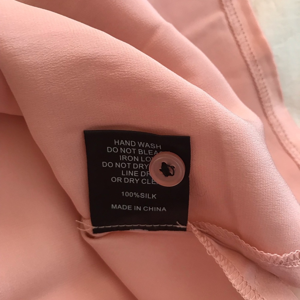 SOLD.NWT Danielle Guizio Silk Button Down Shirt - Picture 6 of 7